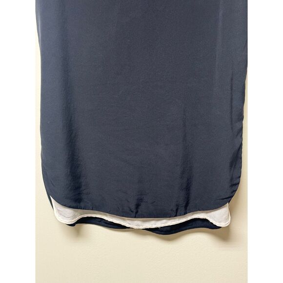 Vince Black and White Sleeveless Silk Dress - Picture 3 of 9